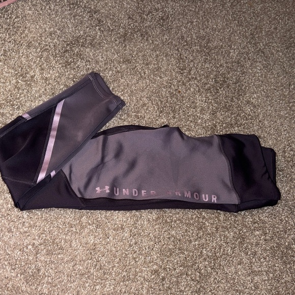 Under Armour Dark and Light Purple Leggings - Picture 1 of 2
